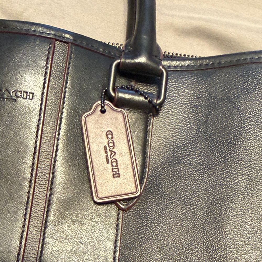 Coach Black and Brown Signature Briefcase - Picture 2 of 16